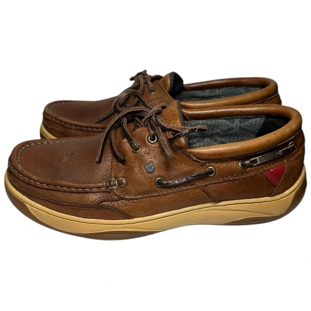 Dubarry of Ireland Men’s Size 7.5 Brown Leather Casual Gore-Tex Boat Deck Shoes